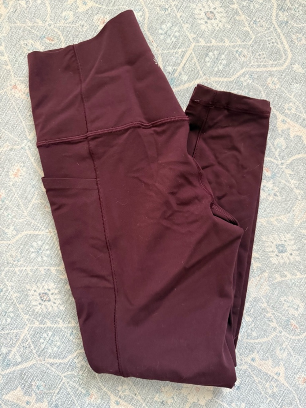 Athleta High-Waist Leggings in Deep Plum